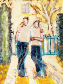 Painting of artist Timur Lukas.