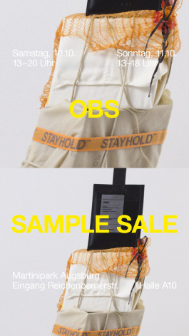 Portrait format layout showing the date of a sample sale