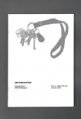 Scan showing the cover of the OBS publication. 