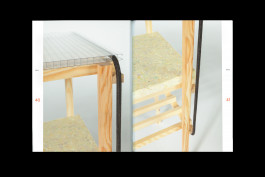 spreads of a publication lying on a black background