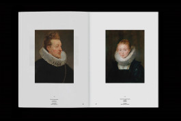 spread of an art on a black background 