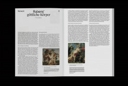 spread of an art on a black background 