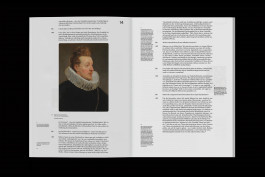 spread of an art on a black background 