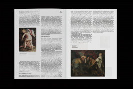 spread of an art on a black background 