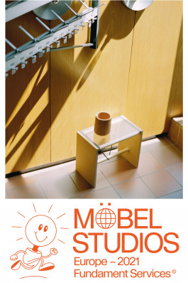 Layout of a flag showing an image and text