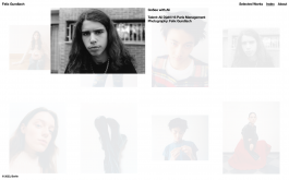 screenshot of the website of photographer felix gundlach